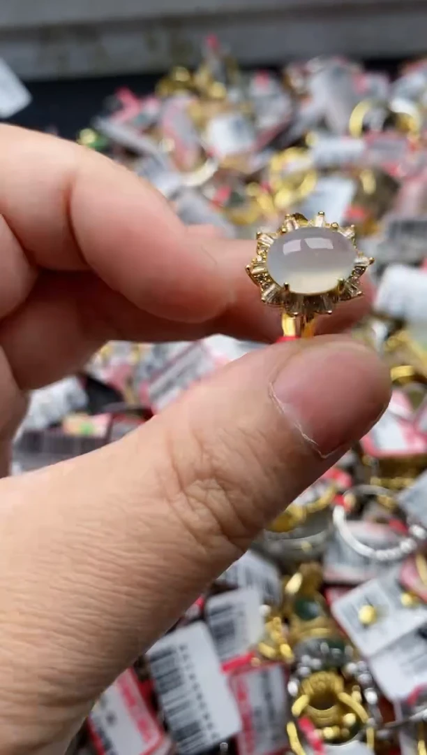 【闪购商品】翡翠戒指银S925镶嵌11111---4