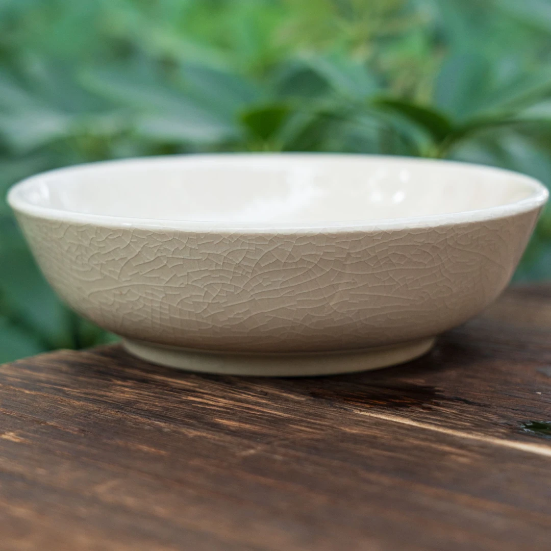 漳窑复古手工简约大碗螺纹纯手工小壶承自然开片老物件幕古