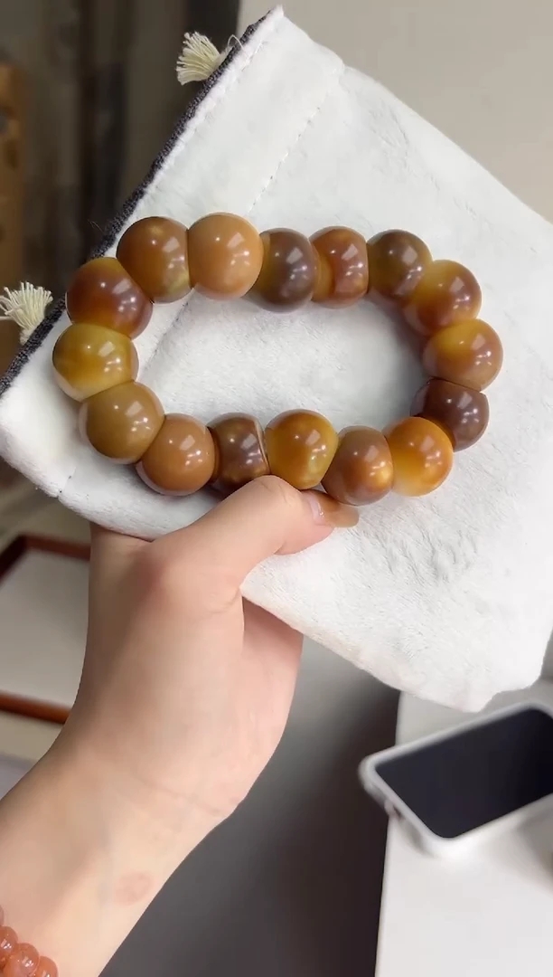 手串菩提根/象牙果沐c28紫美人玉化蒜瓣大肠20mm手串