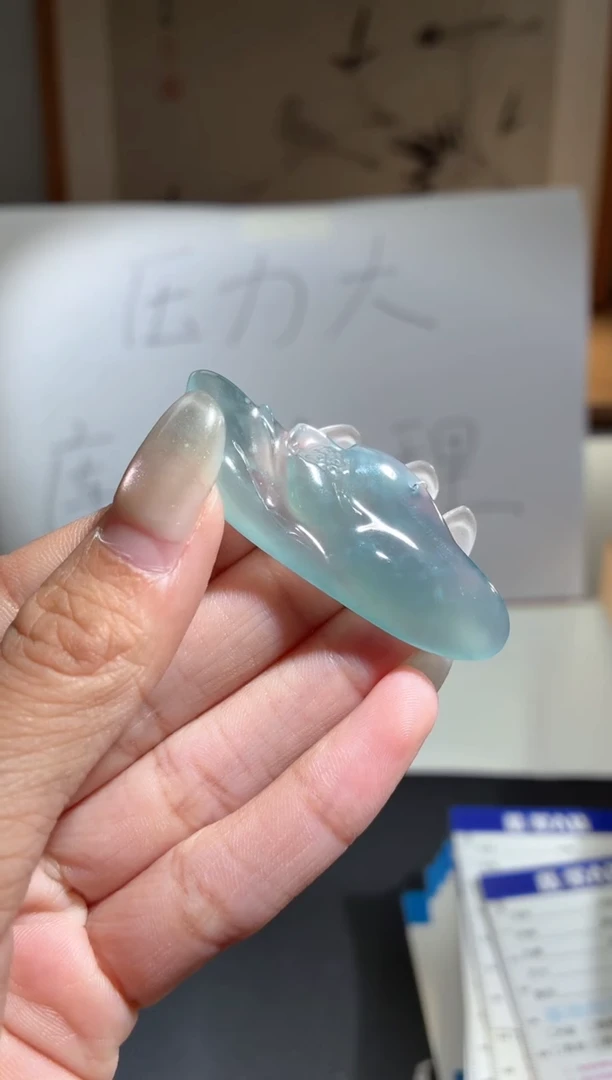 吊坠(不含链)未镶嵌翡翠莲花