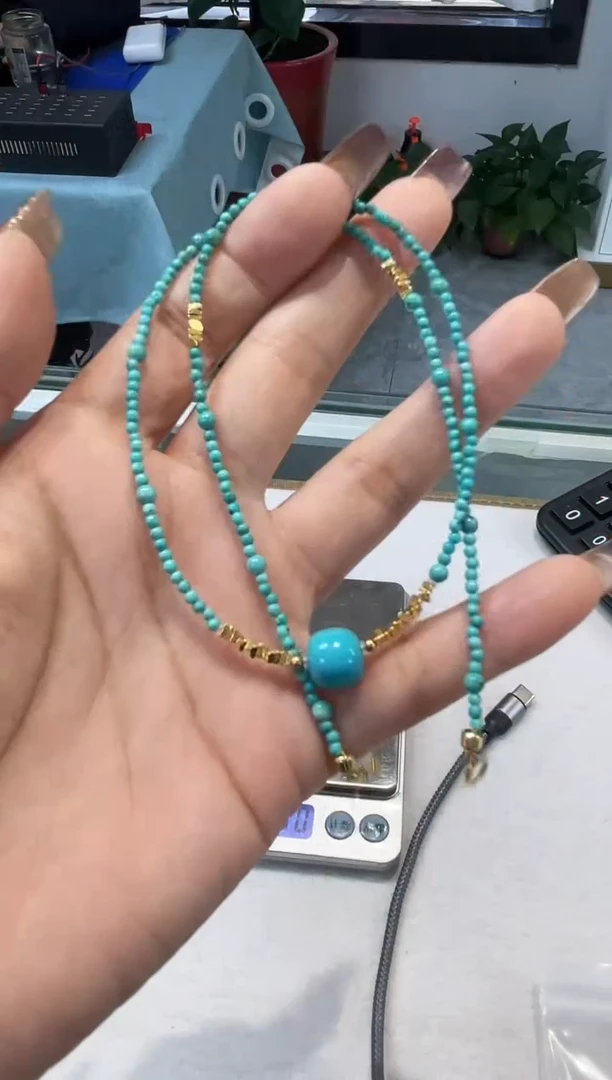 未镶嵌绿松石项链发货一件