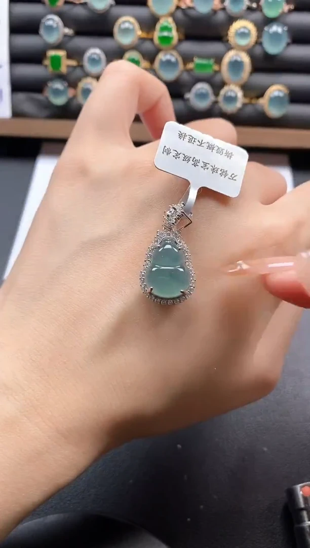 银S925镶嵌戒指翡翠51151