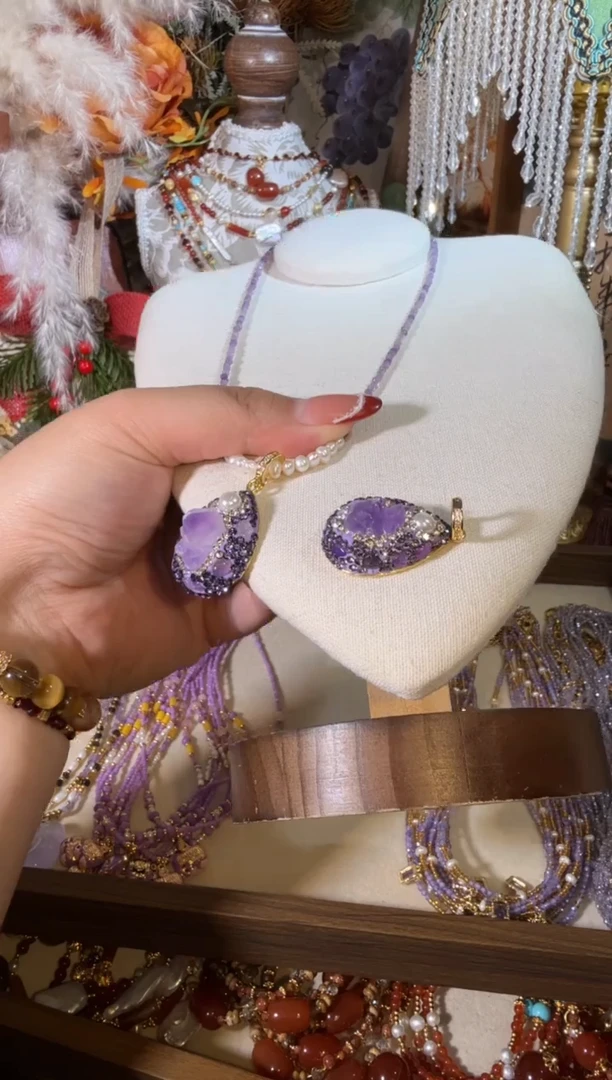 吊坠(不含链)未镶嵌紫晶巴巴  052