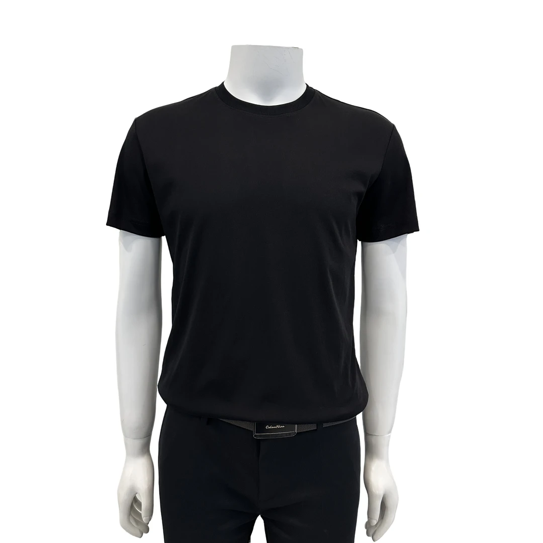 飒沃ST2532784 黑色圆领T恤 透气舒适