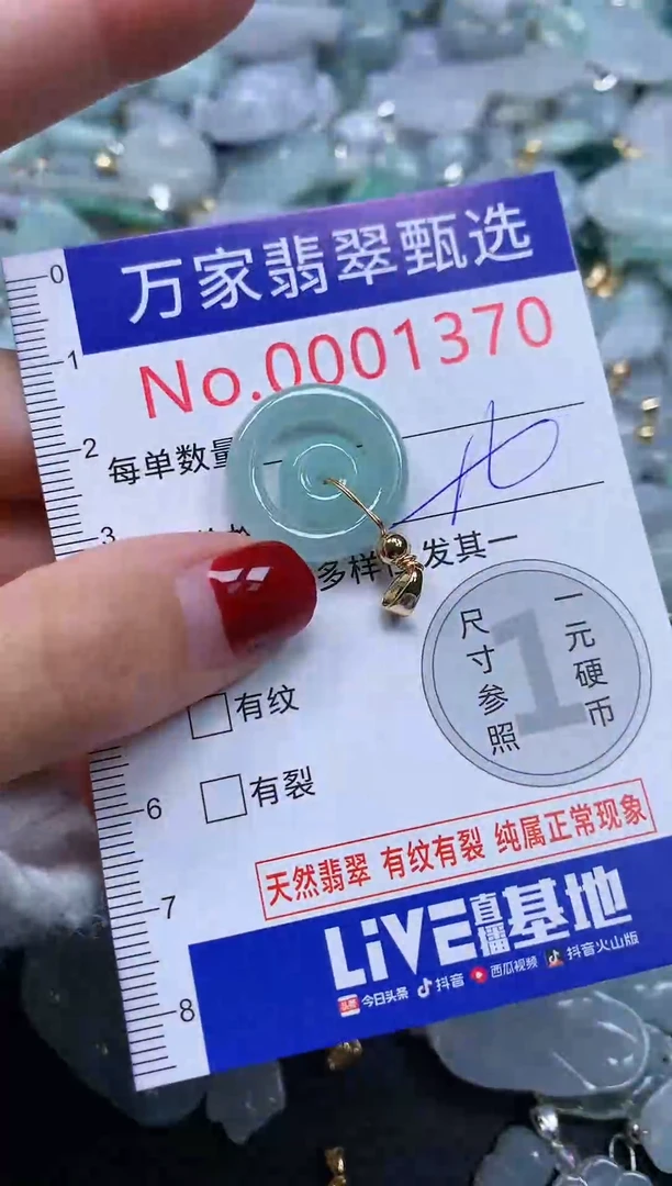 吊坠(不含链)未镶嵌翡翠1370