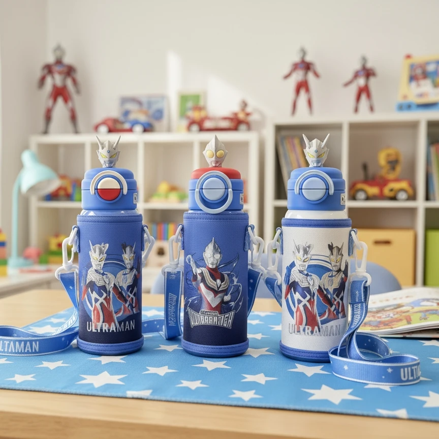 24011迪迦奥特曼三色双饮容量550ml