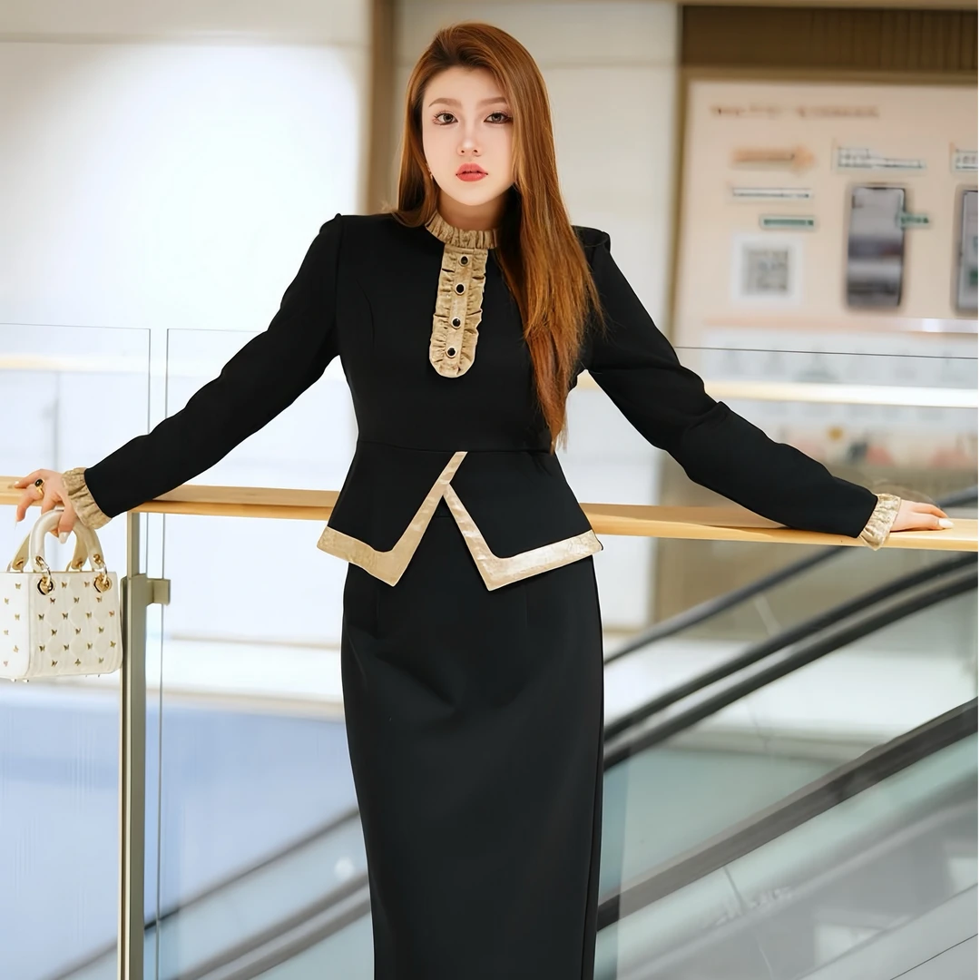 XYD71406/XYD71349罗马夫人新款气质典雅高贵套装大码女装套装