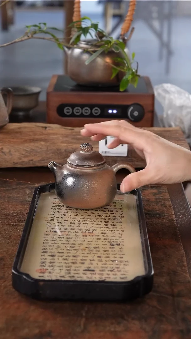 广西钦州坭兴陶纯柴烧壶