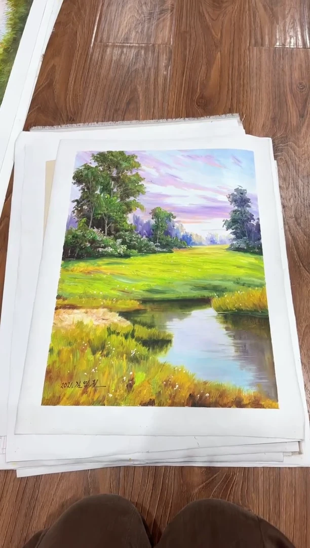 油画 纯手绘油画 画芯 37*55cm左右