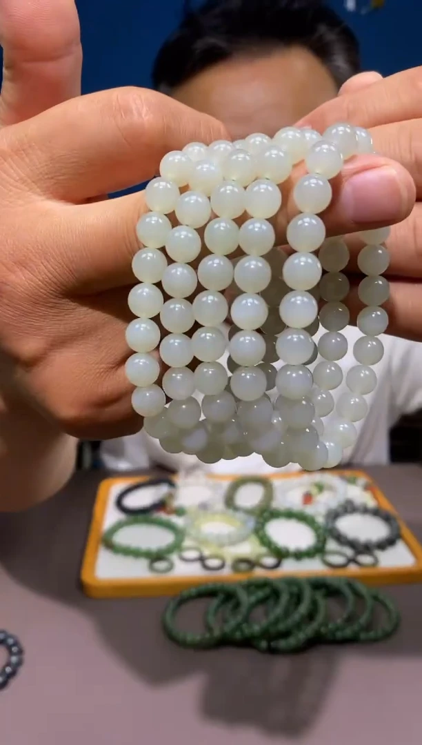 手链未镶嵌和田玉颜色多样性发货拍一发一