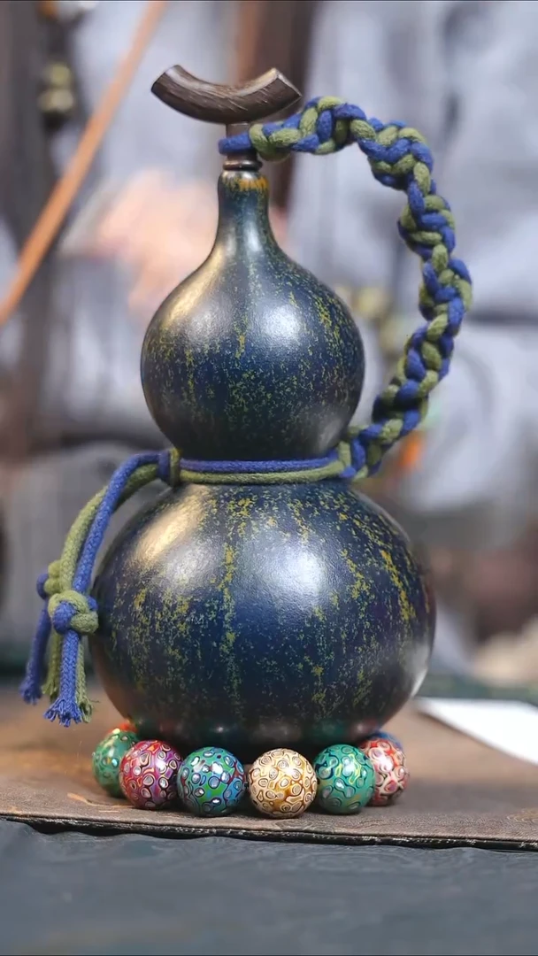 【闪购商品】XM008大漆酒葫芦不包手串及旋转底座