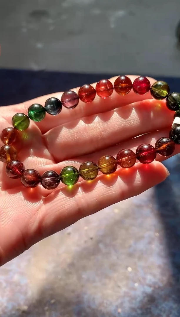 未镶嵌手串碧玺多样性发一条