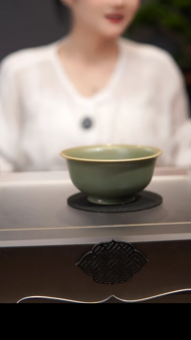 杯子压手杯  汝州原产地  原矿老釉