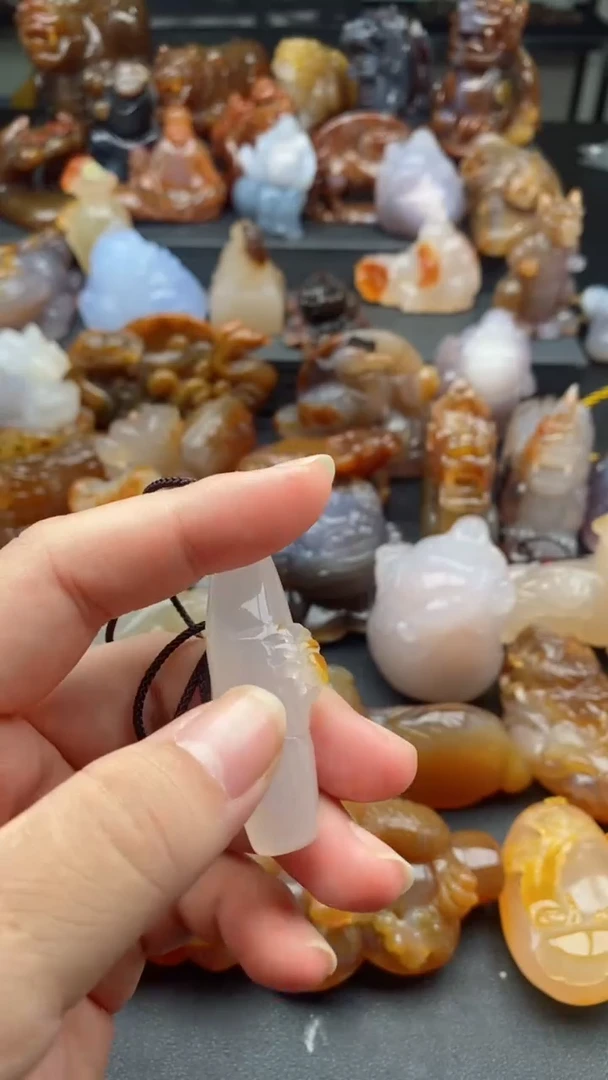 【闪购商品】玛瑙/玉髓吊坠(不含链)未镶嵌1