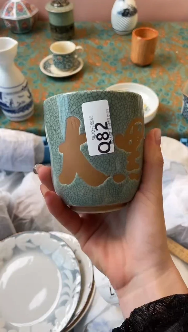 瓷片弹*花瓷器瓷器Q82