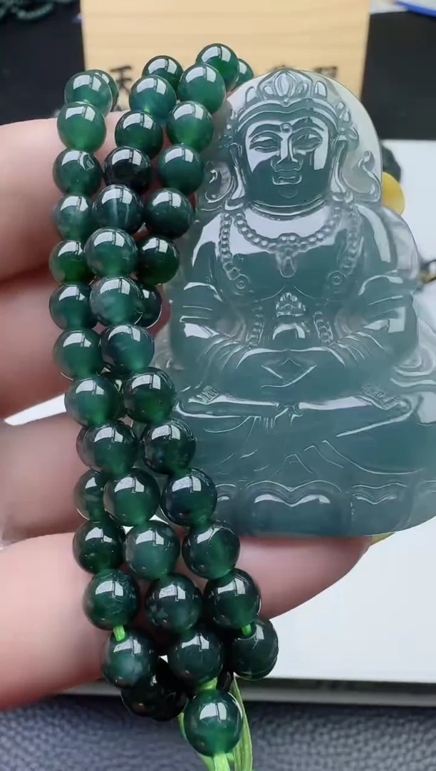 颈饰未镶嵌翡翠天然A货翡翠  多样性随机发其一