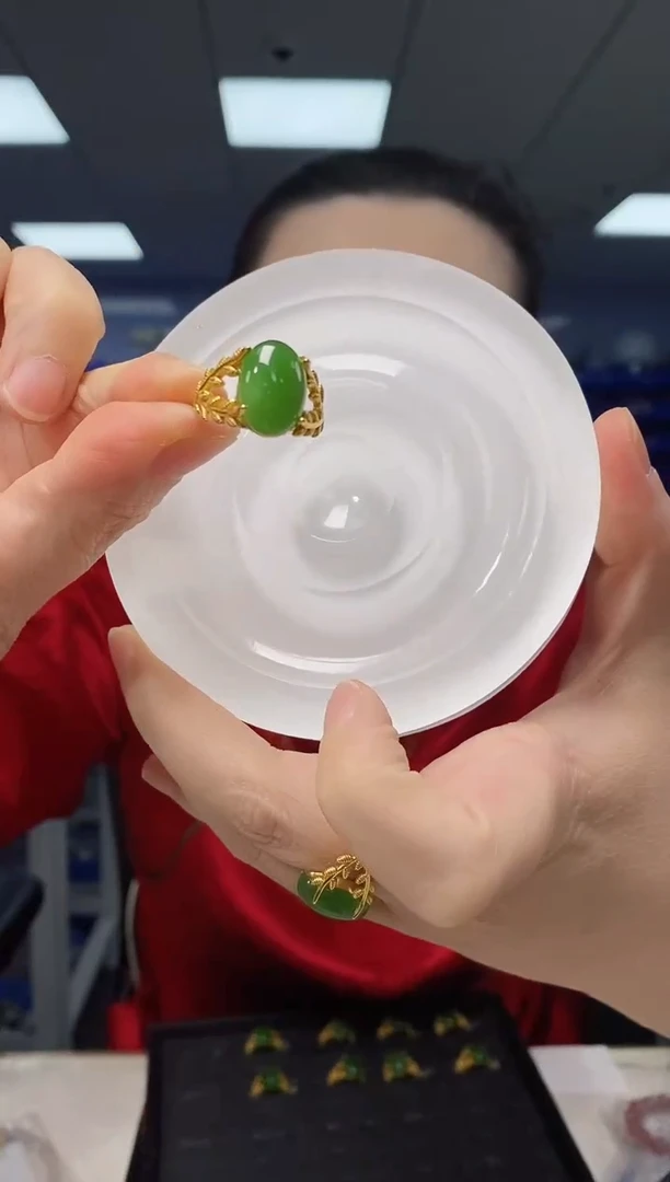 【闪购商品】和田玉JZ2413银S925镶嵌多样性发货发其一