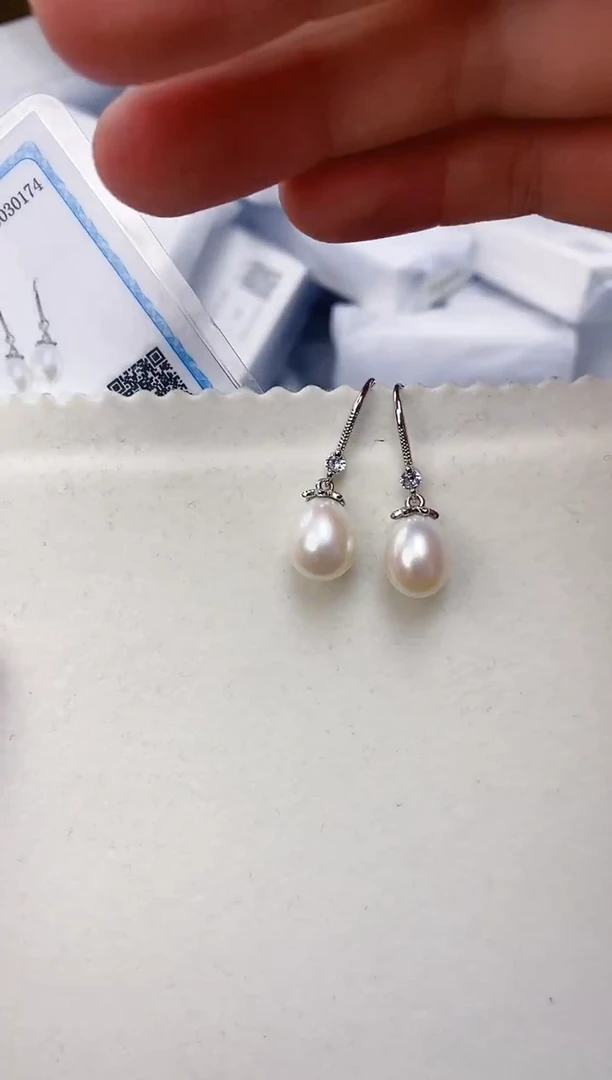 未镶嵌耳饰淡水珍珠ed1048