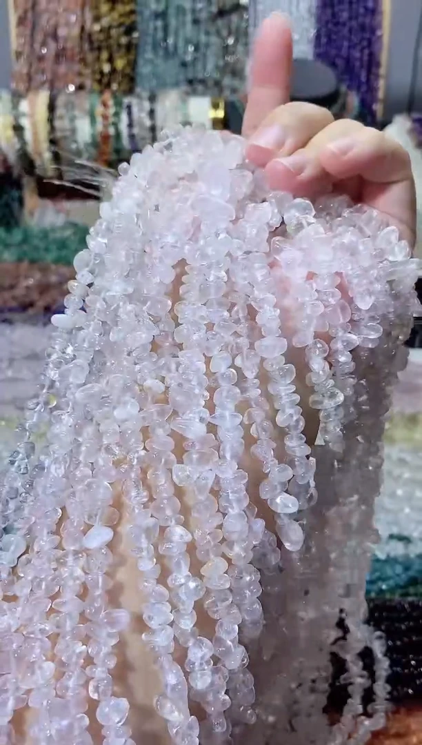 未镶嵌珠宝半成品水晶粉水晶