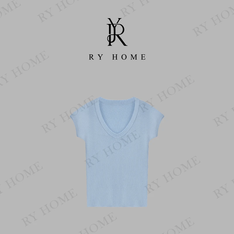 【容雨RYHOME】进口三醋酸天丝羊毛凉感短袖T恤251T1899