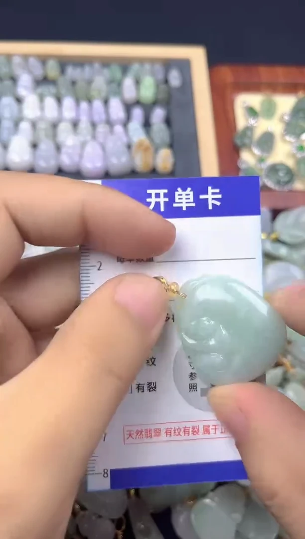 颈饰未镶嵌翡翠天然A货翡翠