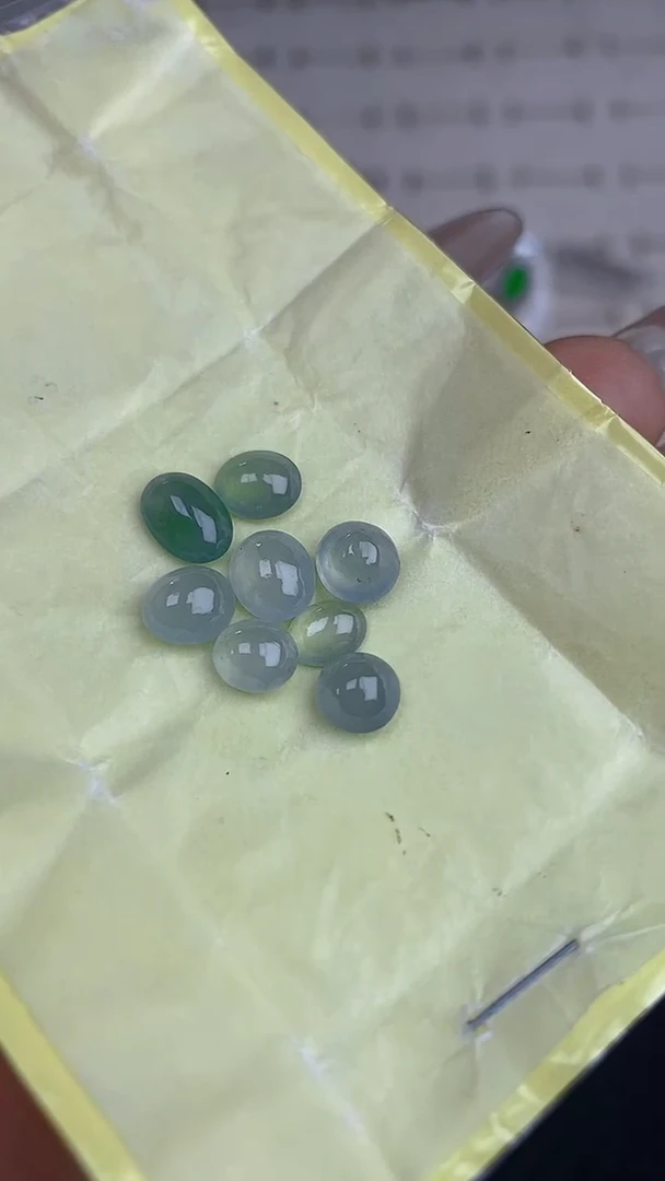 【闪购商品】翡翠耳饰未镶嵌天然A货翡翠152