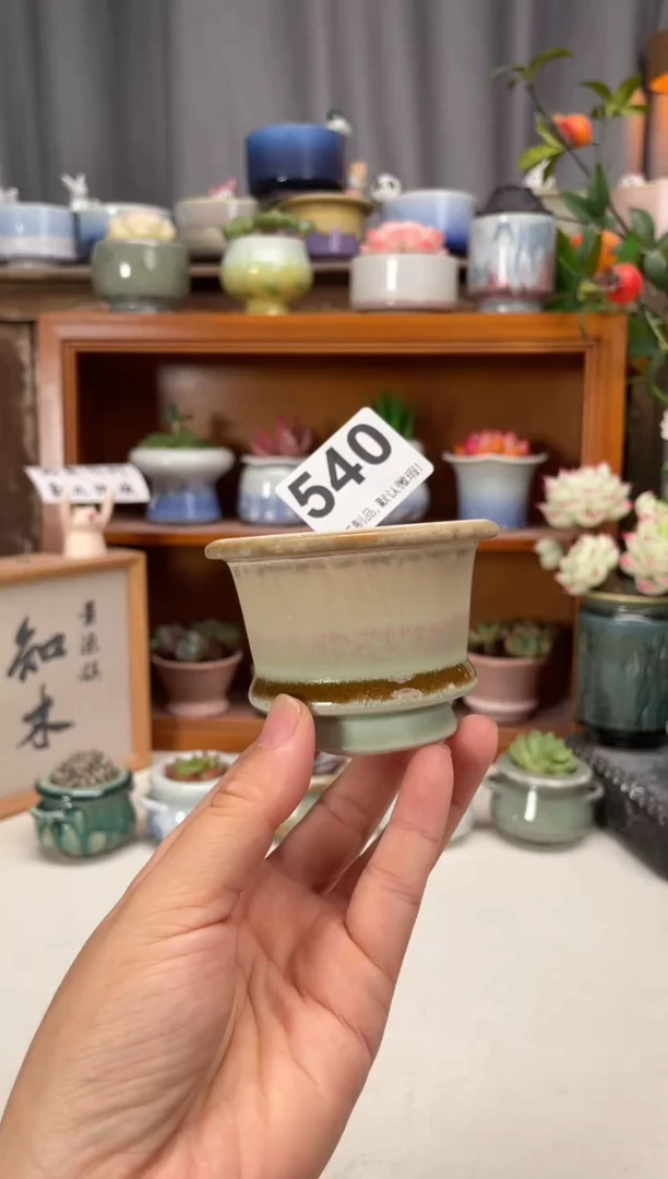 瓷片540知木小芳花盆