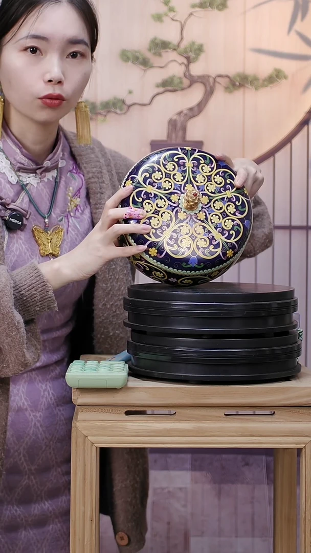 【闪购商品】非遗技艺 景泰蓝莲花钮捧盒+花丝捧盒