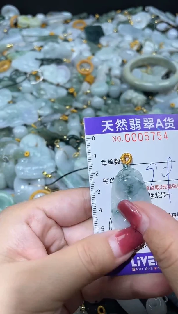 翡翠未镶嵌颈饰05754