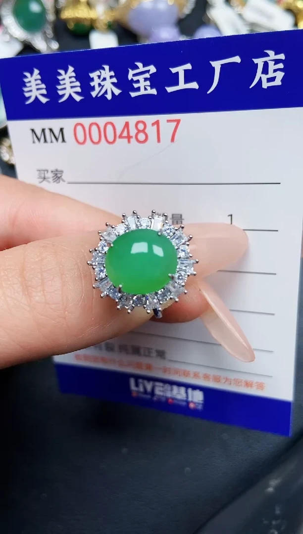 【闪购商品】翡翠颈饰银S925镶嵌4817