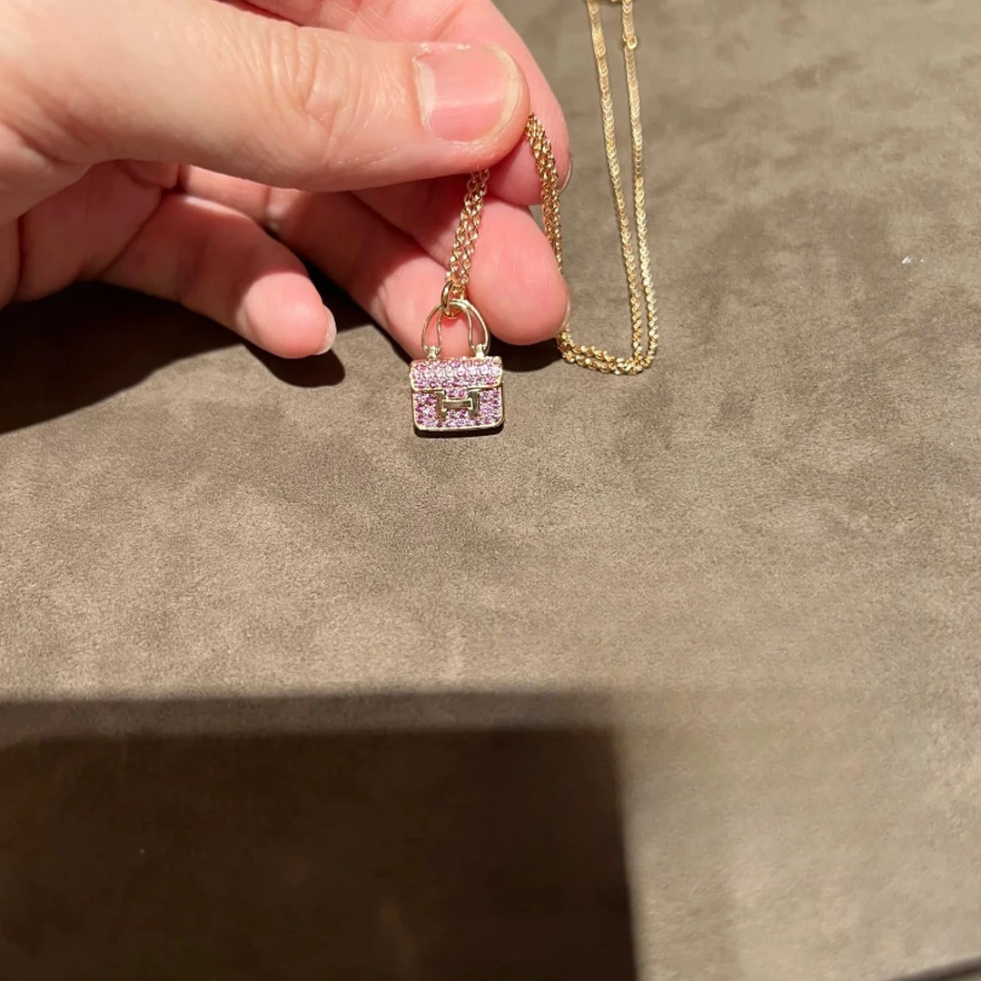 铜合金项链 紫色康康包 119