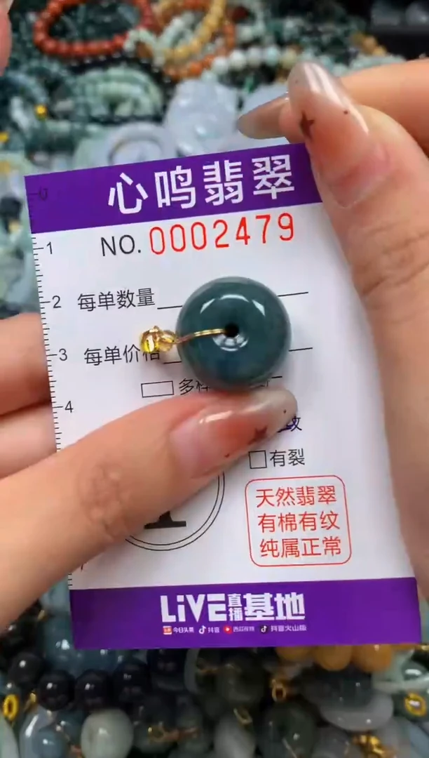 翡翠未镶嵌颈饰闪购002479