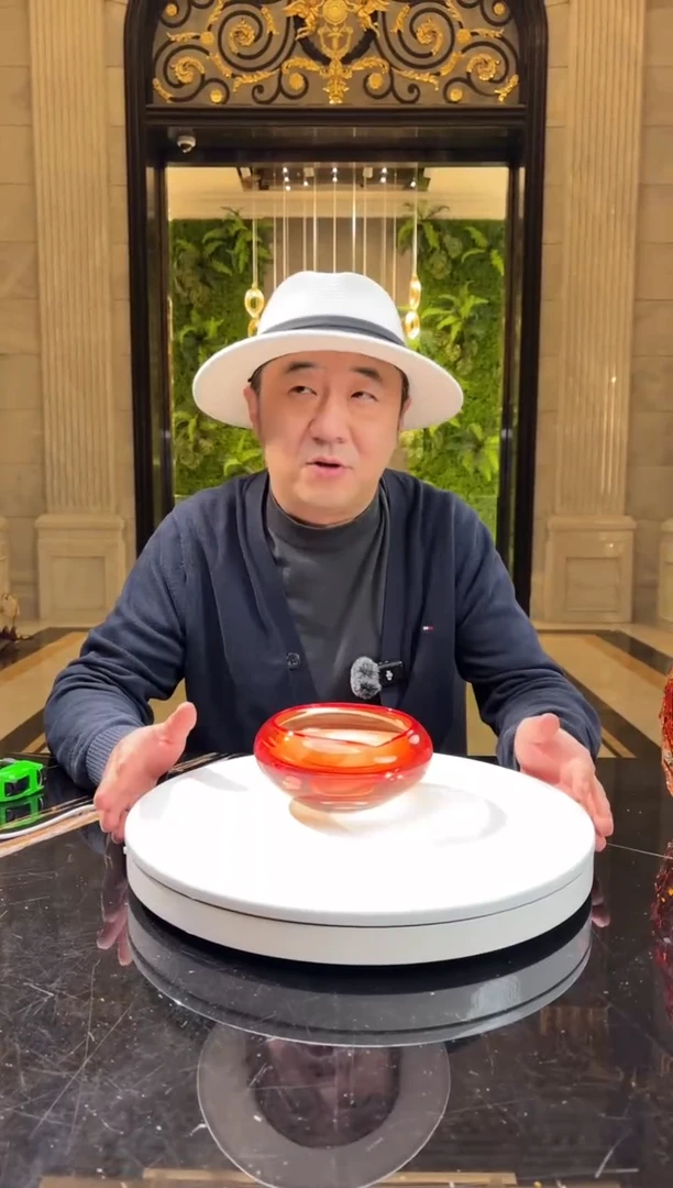 【闪购商品】摆件AJ01001红色小烟灰缸