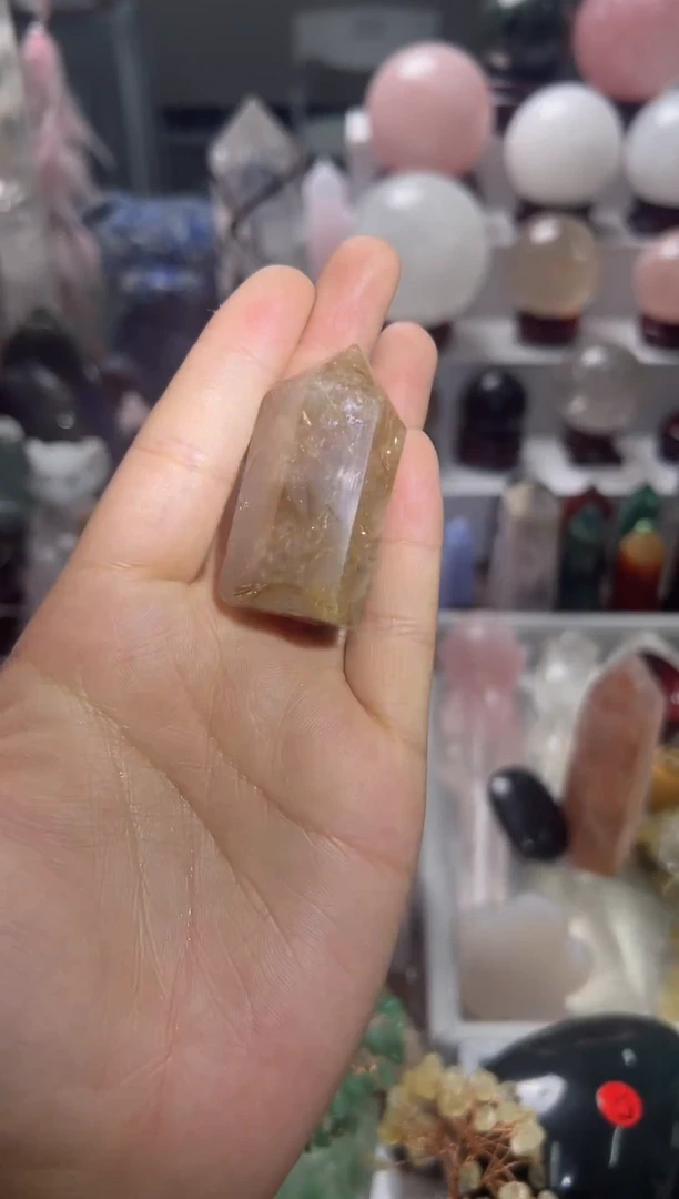 未镶嵌珠宝半成品水晶Y143 约4.7cm