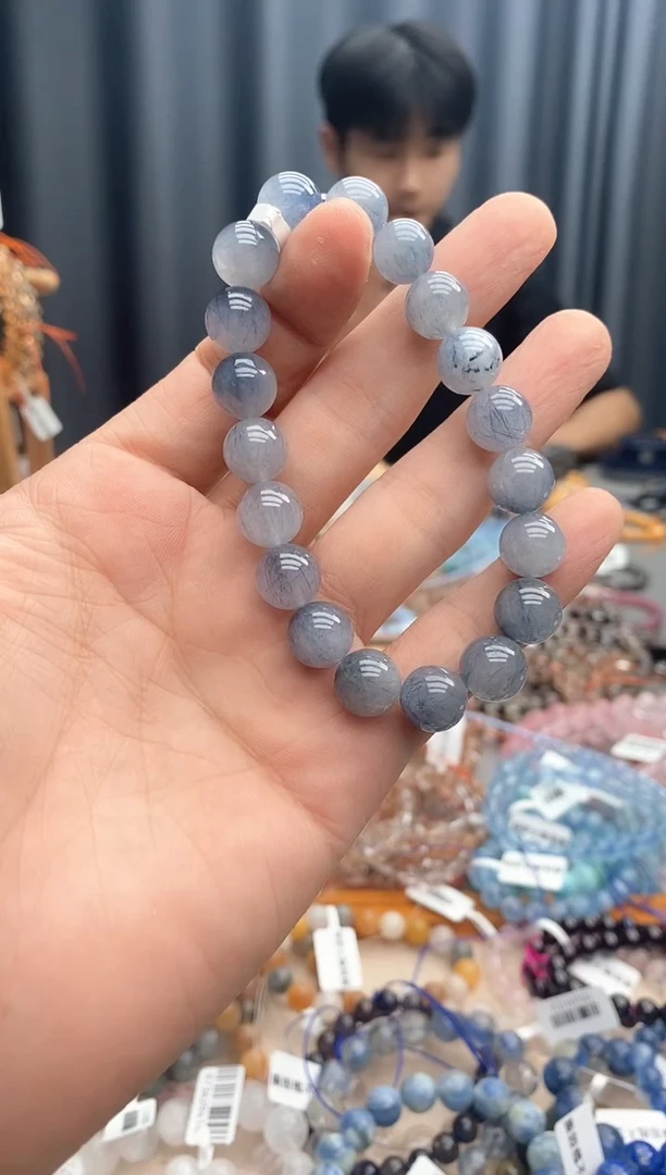 水晶手链未镶嵌兔毛
