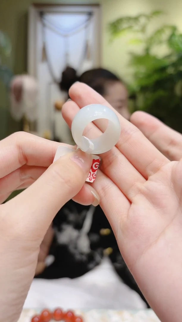 【闪购商品】和田玉指环未镶嵌宽和田玉指环13