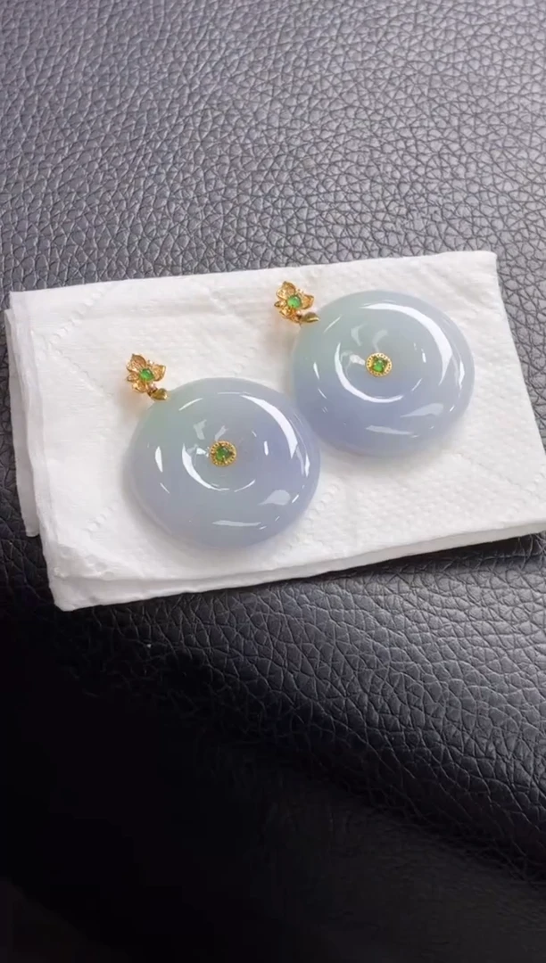 18K金镶嵌定制翡翠DDJ40818/多样性发一件