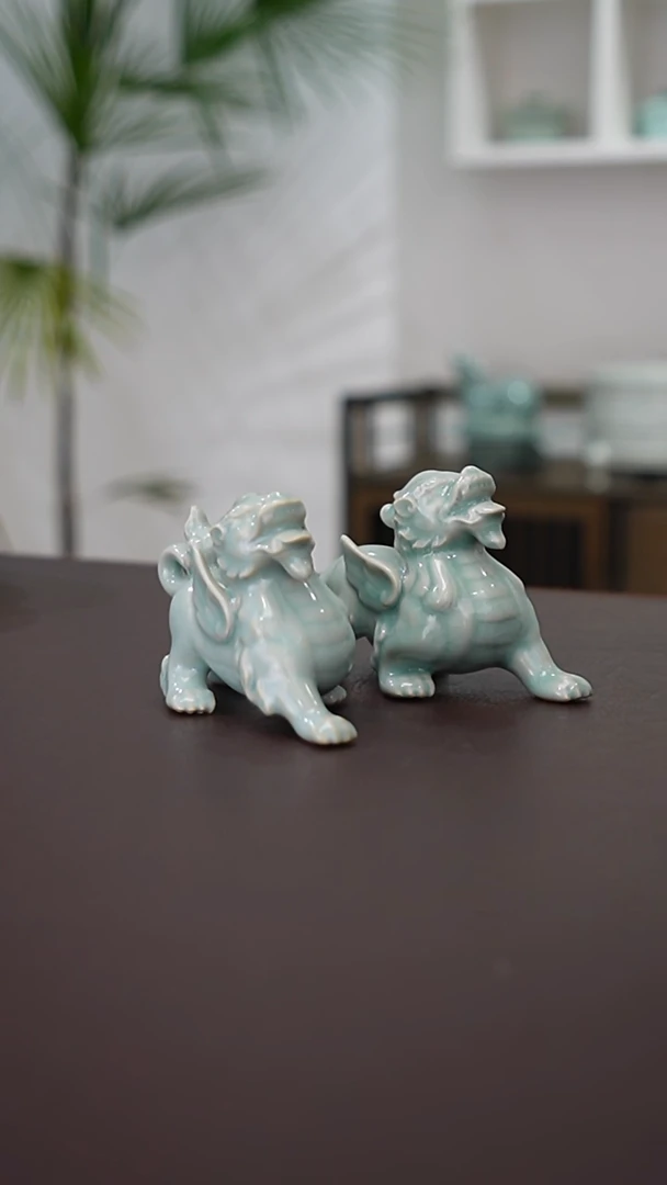 麒麟   摆件    一对