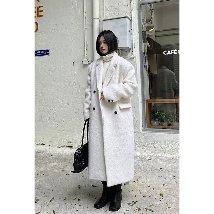 【萍萍清仓】长款毛呢外套69161#