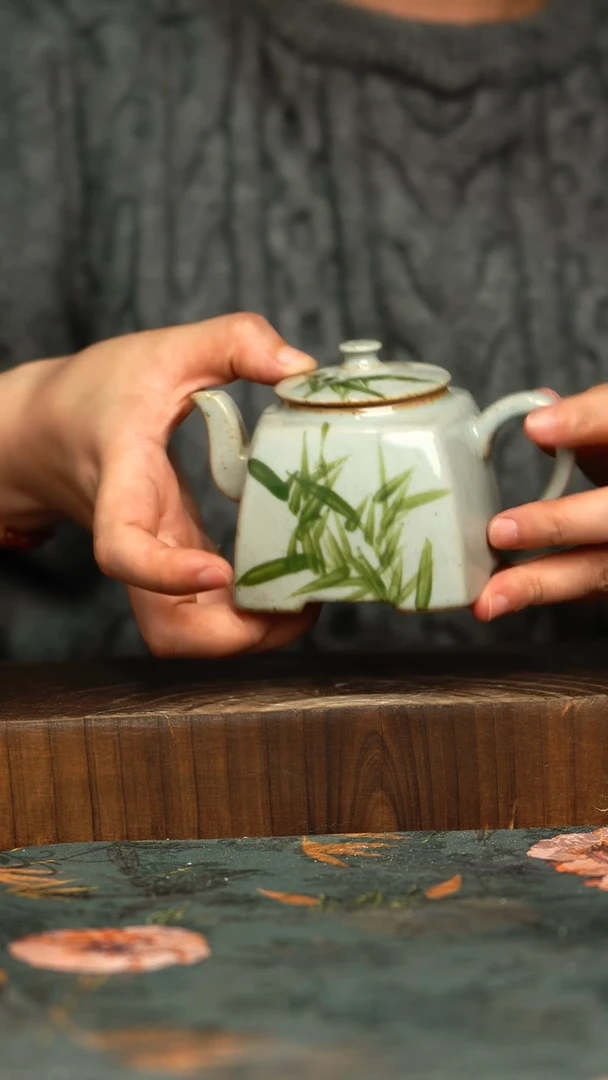 杯釉下彩手工手绘同款陶器