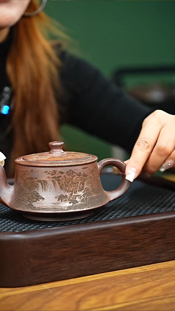 茶杯紫砂宜兴本地龙骨金砂240cc