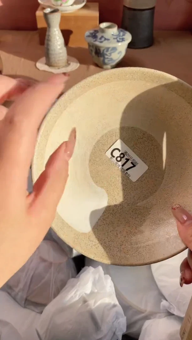 瓷片樱****子瓷器瓷器C817