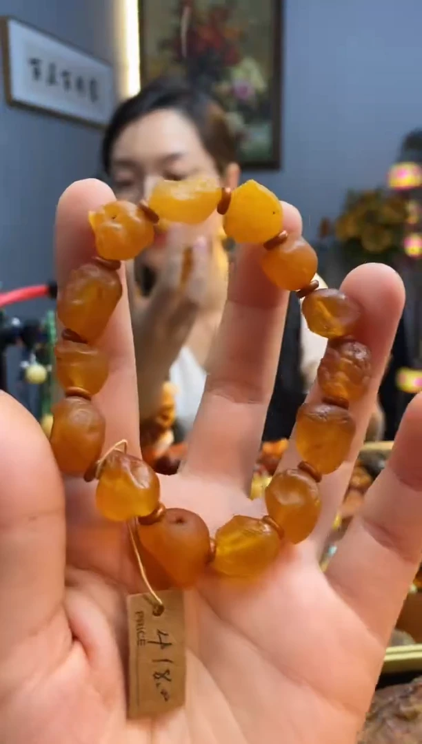 手链琥珀未镶嵌手串