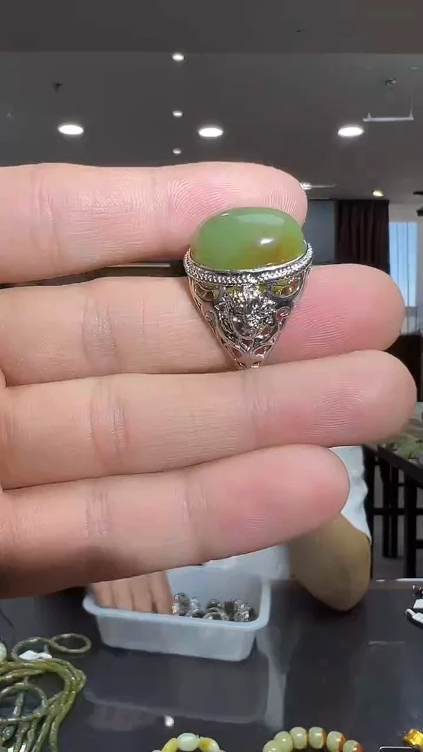 未镶嵌戒指和田玉糖色-多样性发货其中发一