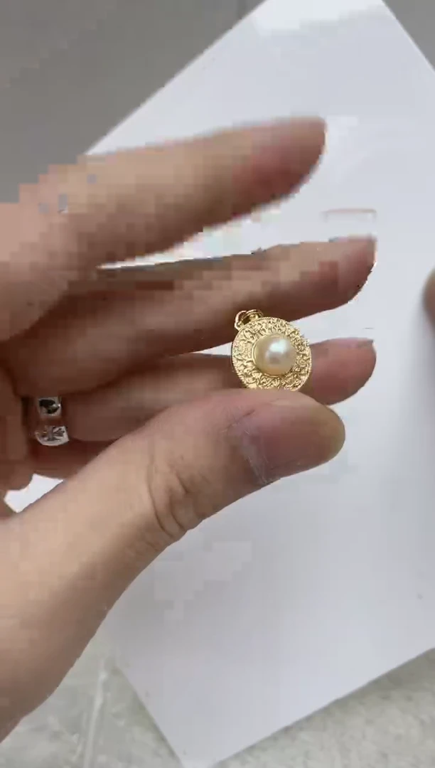 颈饰银S925镶嵌海水珍珠
