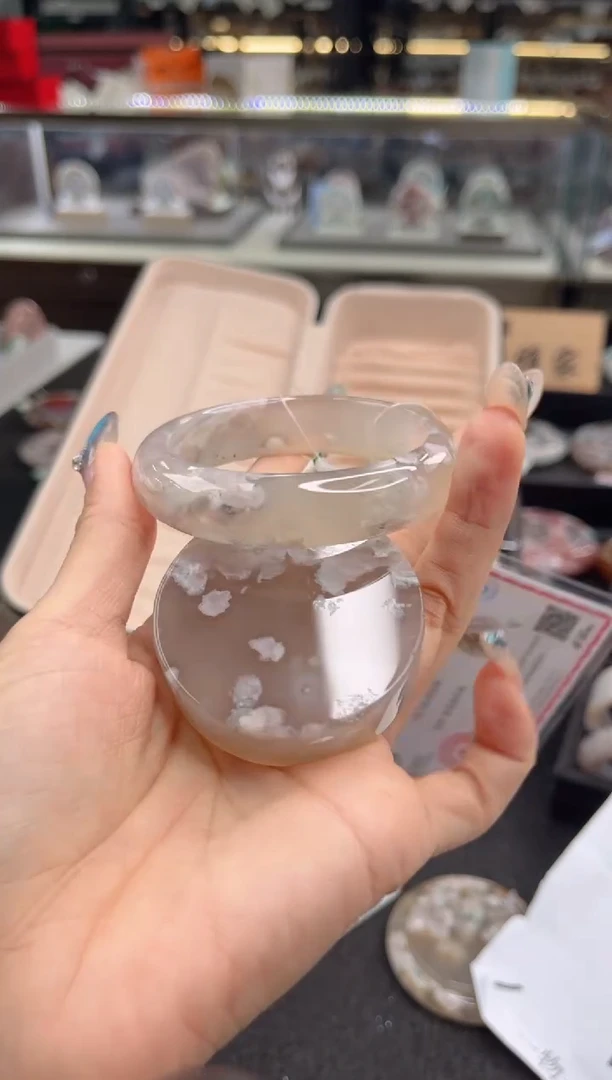 石英质玉手镯未镶嵌55圈口 （赠品镯心）3887037