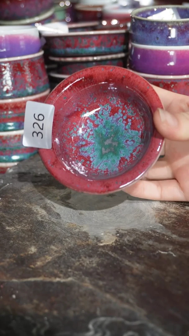 摆件陶精品窑变钧瓷茶器