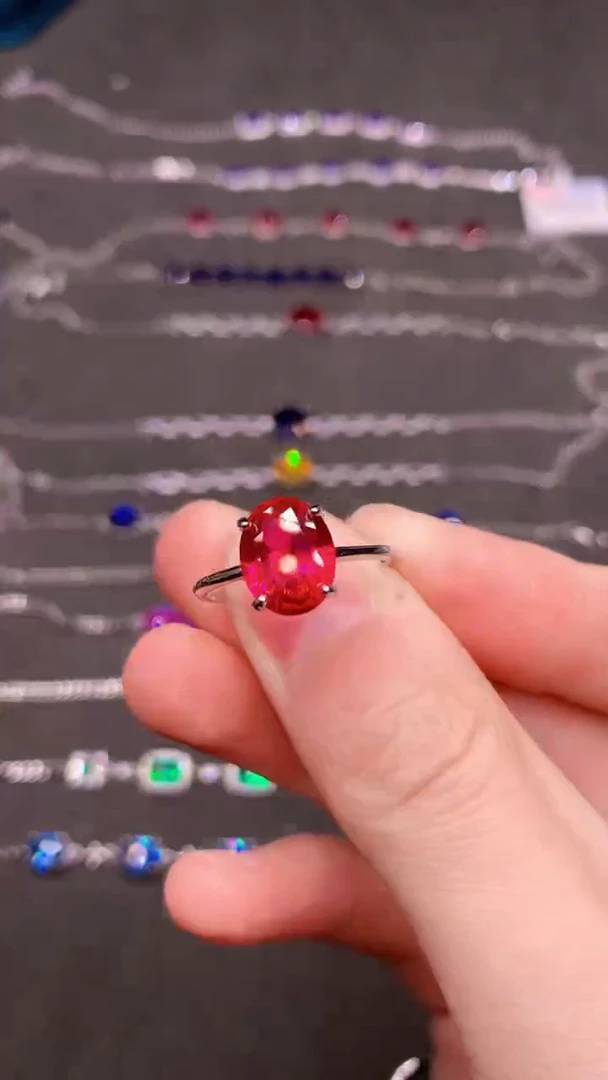 【闪购商品】红宝石戒指银S925镶嵌.......