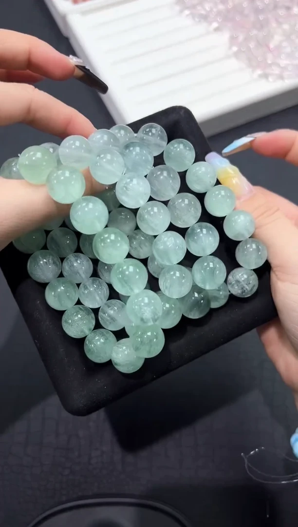 手串未镶嵌萤石24c多样性发其一【1条】默认微瑕14mm