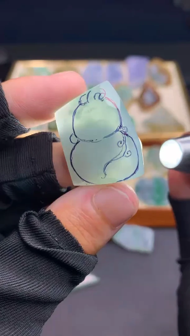 定制翡翠未镶嵌见*天然翡翠裸石（含工费）